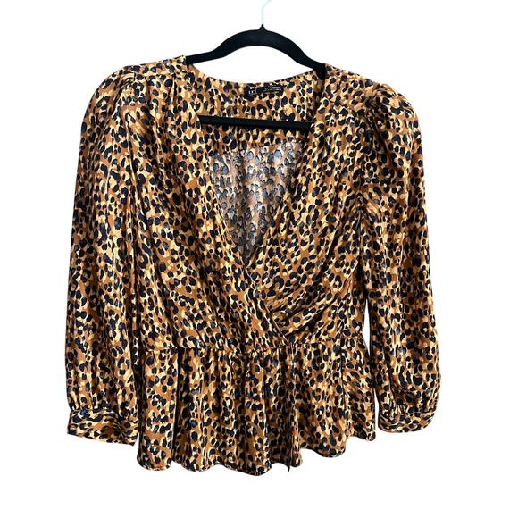 trf collection by Zara Leopard Print Blouse - Picture 1 of 5